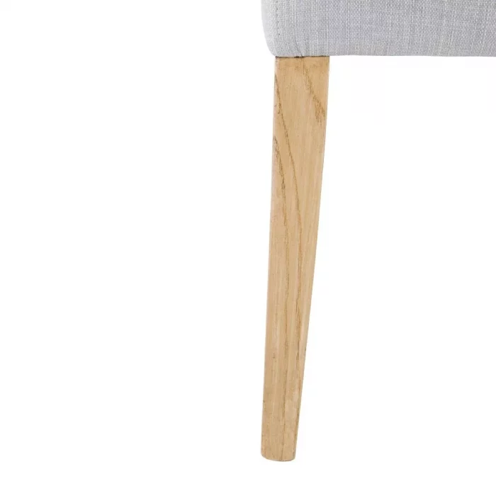 Bolero Chiswick Button Dining Chairs French Grey (Pack of 2) - Image 6