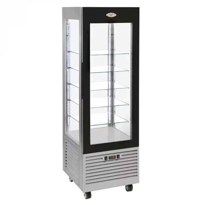 Roller Grill Display Fridge with Fixed Shelves Stainless Steel - Image 1