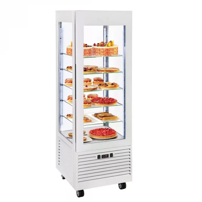 Roller Grill Display Fridge with Fixed Shelves White - Image 1
