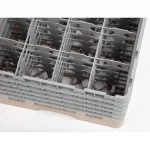 Cambro Camrack Beige 16 Compartments Max Glass Height 257mm - Image 3
