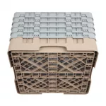 Cambro Camrack Beige 16 Compartments Max Glass Height 257mm - Image 5