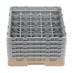 Cambro Camrack Beige 25 Compartments Max Glass Height 257mm - Image 2