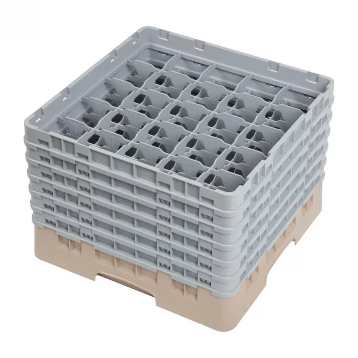 Cambro Camrack Beige 25 Compartments Max Glass Height 298mm - Image 1