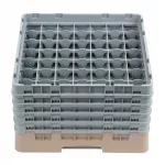 Cambro Camrack Beige 49 Compartments Max Glass Height 257mm - Image 2
