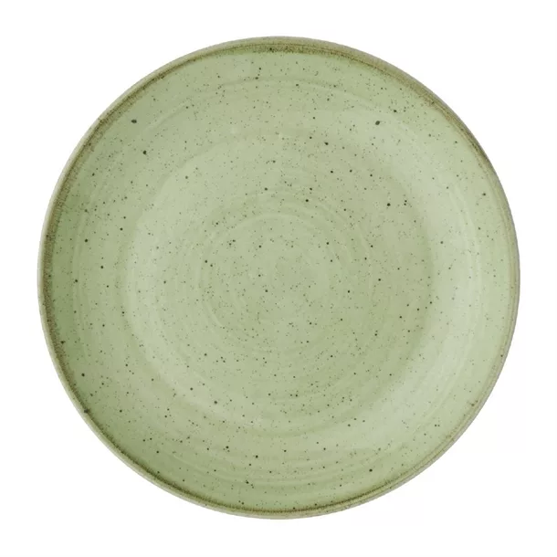 dx008_new23.jpg Churchill Stonecast Sage Green Coupe Plate 165mm (Pack of 12) - Image 1