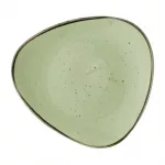 Churchill Stonecast Sage Green Triangle Plate 229mm (Pack of 12)