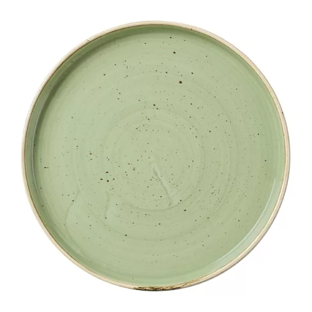 dx017_new23.jpg Churchill Stonecast Sage Green Walled Plate 210mm (Pack of 6) - Image 1