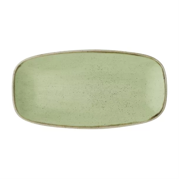 dx018_new23.jpg Churchill Stonecast Sage Green Chefs' Oblong Plate 298mm (Pack of 12) - Image 1