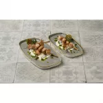 Churchill Stonecast Peppercorn Grey Chefs' Walled Oblong Plate 350mm (Pack of 6) - Image 4
