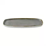 Churchill Stonecast Peppercorn Grey Chefs' Walled Oblong Plate 350mm (Pack of 6) - Image 2