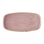 Churchill Stonecast Petal Pink Chefs' Walled Oblong Plate 350mm (Pack of 6)