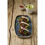 Churchill Stonecast Blueberry Chefs' Walled Oblong Plate 300mm (Pack of 6) - Image 3