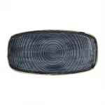 Churchill Stonecast Blueberry Chefs' Walled Oblong Plate 300mm (Pack of 6)