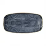 Churchill Stonecast Blueberry Chefs' Walled Oblong Plate 350mm (Pack of 6)