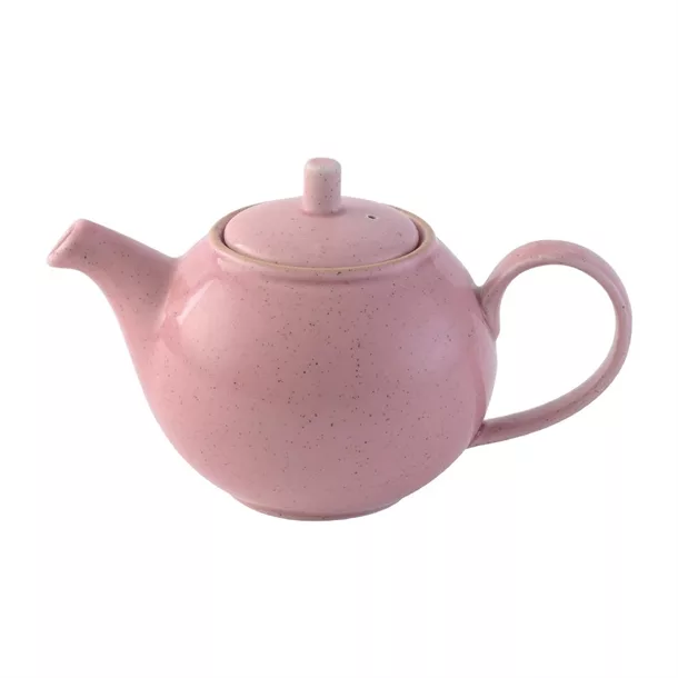 dx035_new23.jpg Churchill Stonecast Petal Pink Teapot 426ml (Pack of 4) - Image 1