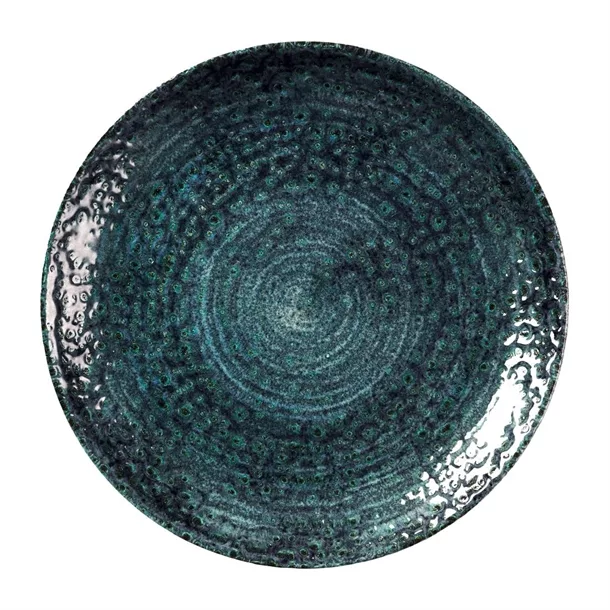 dx085_new23tif.jpg Churchill Homespun Chroma Blue Coupe Plate 217mm (Pack of 12) - Image 1