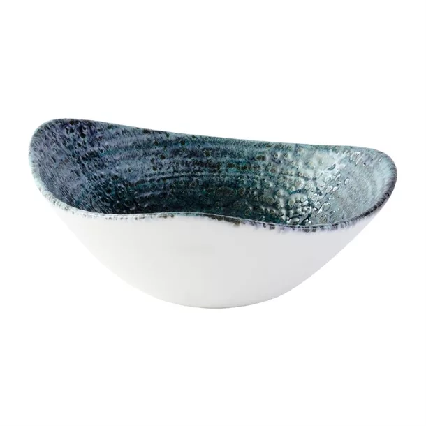 dx093_new23tif.jpg Churchill Homespun Chroma Blue Triangle Bowl 185mm (Pack of 12) - Image 1