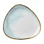 Churchill Homespun Accents Aquamarine Triangle Plate 265mm (Pack of 12)