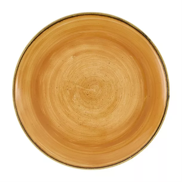 dx773_npi23.jpg Churchill Stonecast Tangerine Coupe Plate 260mm (Pack of 12) - Image 1