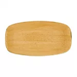 Churchill Stonecast Tangerine Chefs' Oblong Plate No. 4 (355 x 189mm) (Pack of 6)