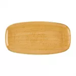 Churchill Stonecast Tangerine Chefs' Oblong Plate No. 3 (298 x 153mm) (Pack of 12)