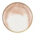 Churchill Studio Prints Homespun Accents Coral Coupe Plate 288mm (Pack of 12)