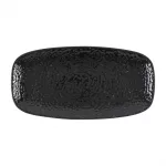 Churchill Studio Prints Homespun Chroma Carbon Chefs' Oblong Plate No. 3 (298 x 153mm) (Pack of 12)