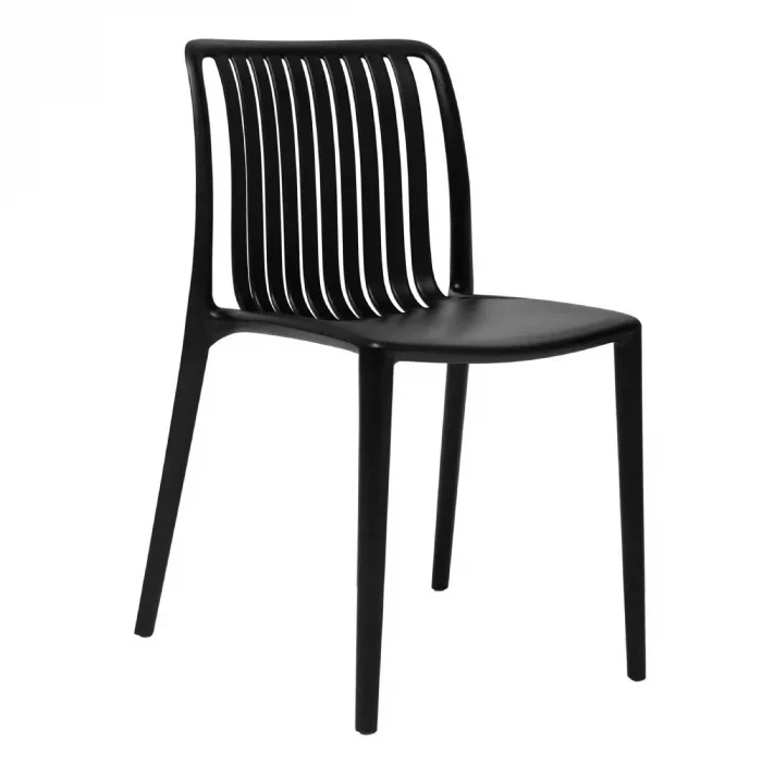 Bolero Verona Café Chairs Black (Pack of 2) - Image 1