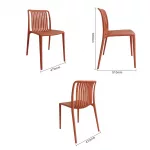 Bolero Verona Café Chairs Mild Orange (Pack of 2) - Image 5