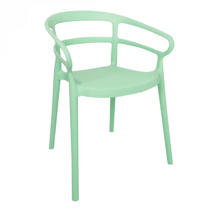 Bolero Mateo Café Chairs Mint Green (Pack of 2) - Image 1