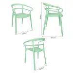 Bolero Mateo Café Chairs Mint Green (Pack of 2) - Image 5