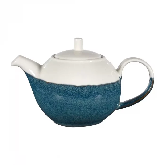 Churchill Monochrome Profile Teapots Sapphire Blue 430ml (Pack of 4) - Image 1