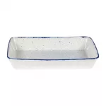 Churchill Stonecast Hints Rectangular Baking Dishes Indigo Blue 250 x 380mm - Image 2
