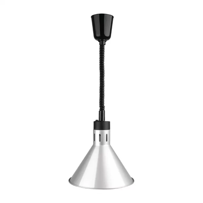 Buffalo Conical Retractable Heat Shade Silver Finish - Image 1