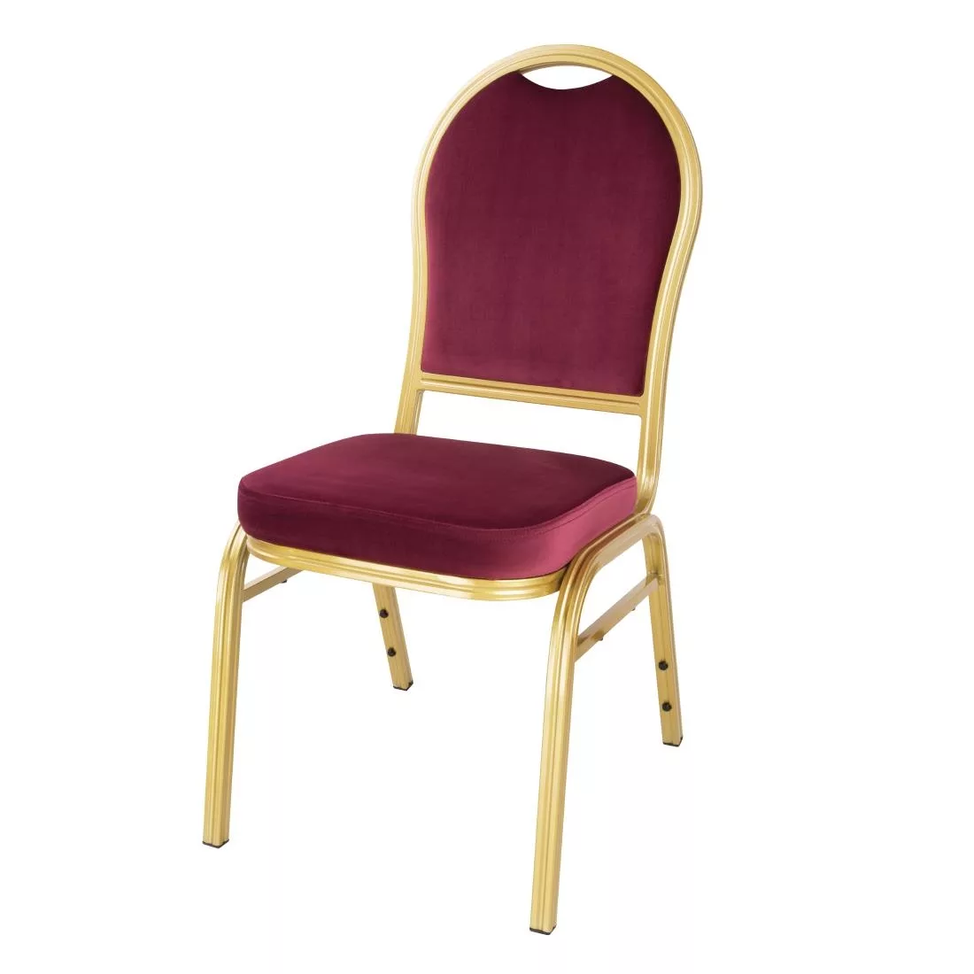 dy695_redchair1.jpg Bolero Regal Banquet Chairs Claret (Pack of 4) - Image 1