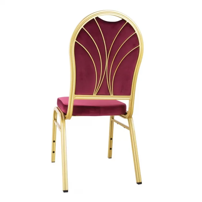 Bolero Regal Banquet Chairs Claret (Pack of 4) - Image 3