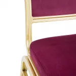 Bolero Regal Banquet Chairs Claret (Pack of 4) - Image 4