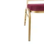 Bolero Regal Banquet Chairs Claret (Pack of 4) - Image 5