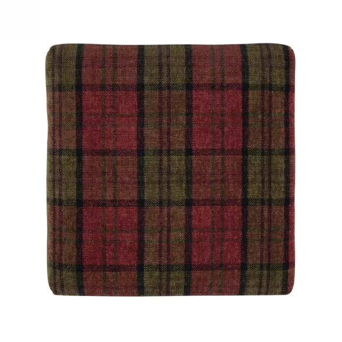 Bolero Dale Low Stools Claret Tartan (Pack of 2) - Image 4