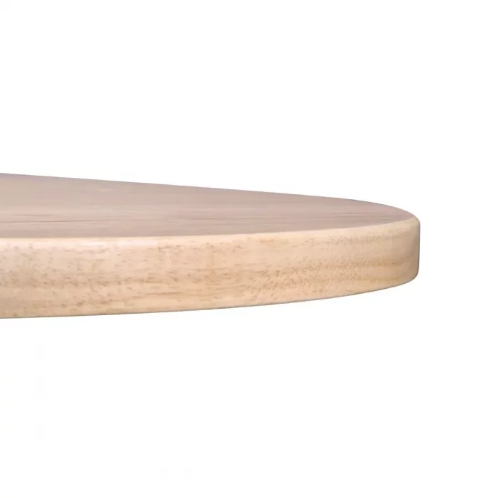 Bolero Pre-drilled Round Tabletop Natural 600mm - Image 4