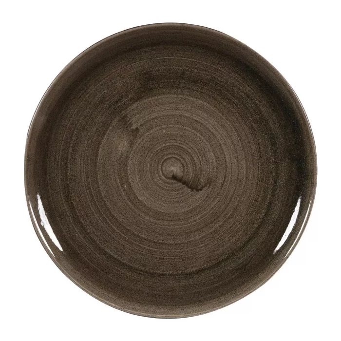 Churchill Stonecast Patina Evolve Coupe Plates Iron Black 324mm (Pack of 6) - Image 1