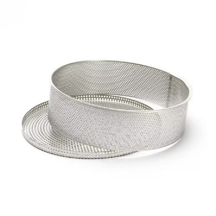 De Buyer Perforated Cheesecake Mould with Removable Base 240x65mm - Image 2
