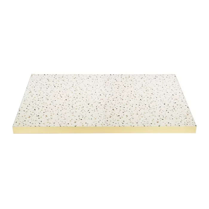 Bolero Terrazzo Style Rectangular Table Top 1100x700mm - Image 2