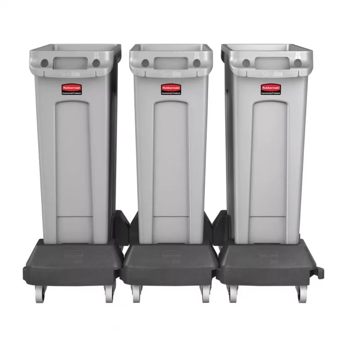 Rubbermaid Slim Jim Container Interlocking Dolly - Image 3