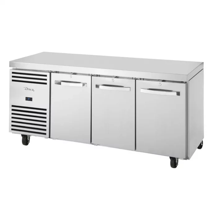 True 3 Door 1/1 GN Counter Fridge TCR1/3-CL-SS-DL-DR-DR - Image 1