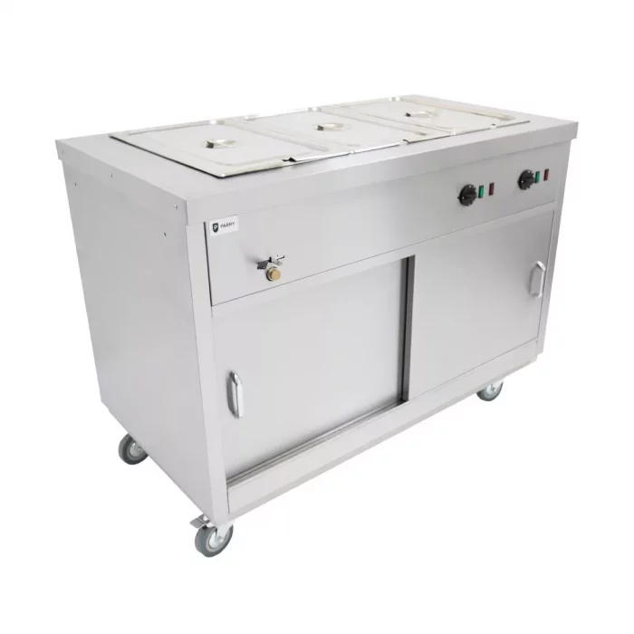 Parry Mobile Hot Cupboard with Bain Marie Top HOT12BM - Image 1