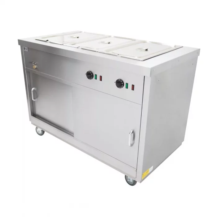 Parry Mobile Hot Cupboard with Bain Marie Top HOT12BM - Image 2