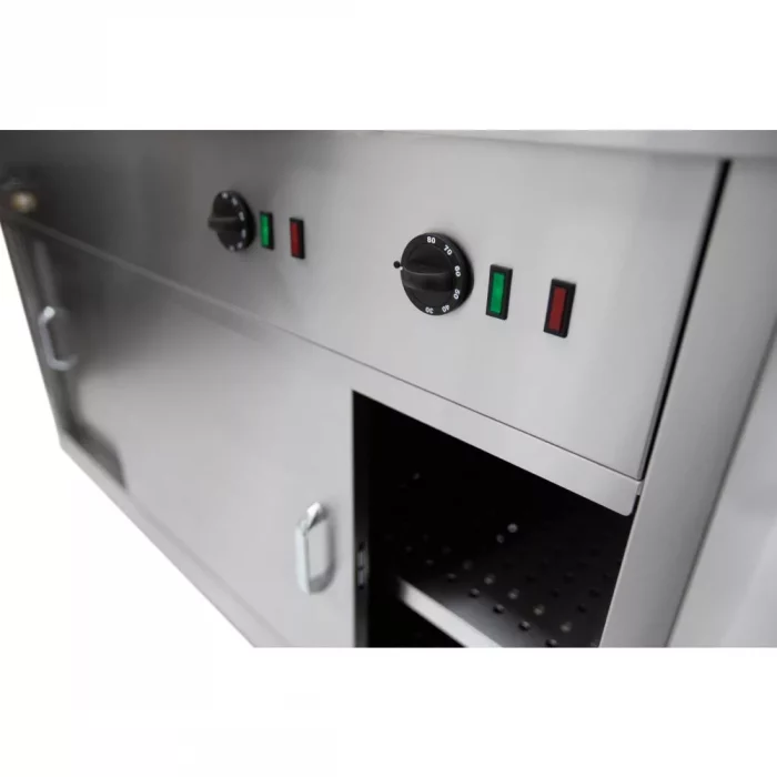 Parry Mobile Hot Cupboard with Bain Marie Top HOT12BM - Image 3