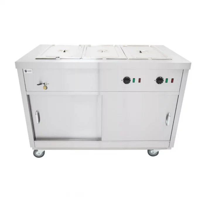 Parry Mobile Hot Cupboard with Bain Marie Top HOT12BM - Image 5