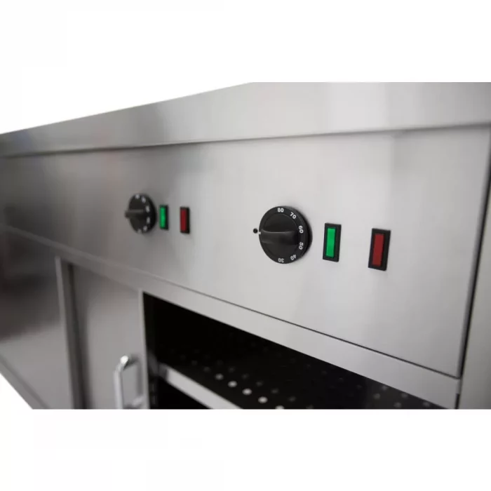 Parry Mobile Hot Cupboard with Bain Marie Top HOT15BM - Image 2
